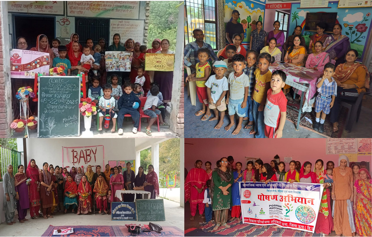 Nutrition fortnight organised in Integrated Child Development Project Una and Haroli.